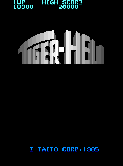 Tiger Heli (bootleg set 2) Title Screen